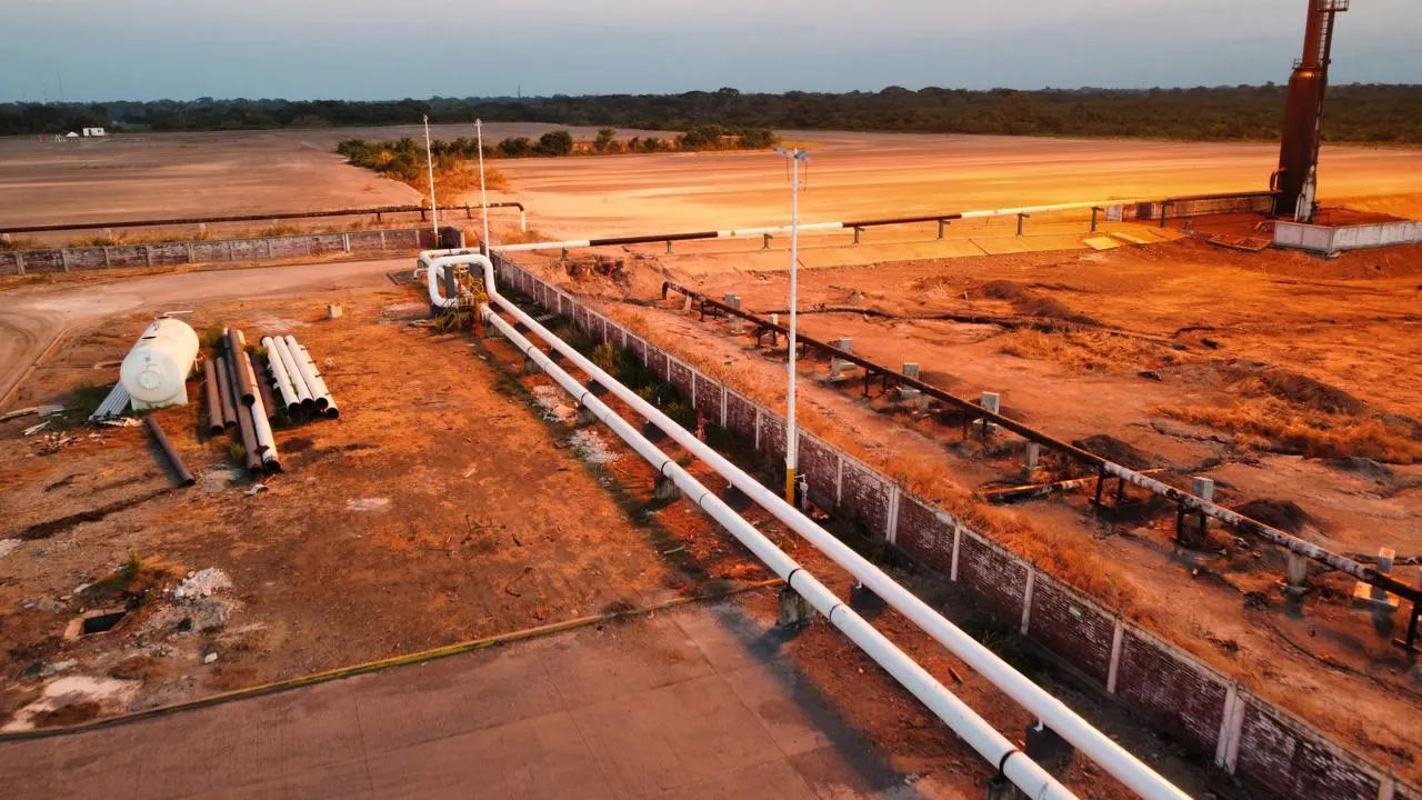 Vista aérea de instalación